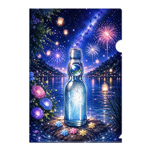 幻想的な人物画のクリアファイル